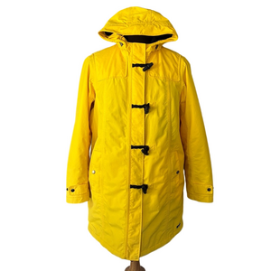 Lands' End Woman’s Classic Squall Duffle Coat in Atlas Yellow size XL